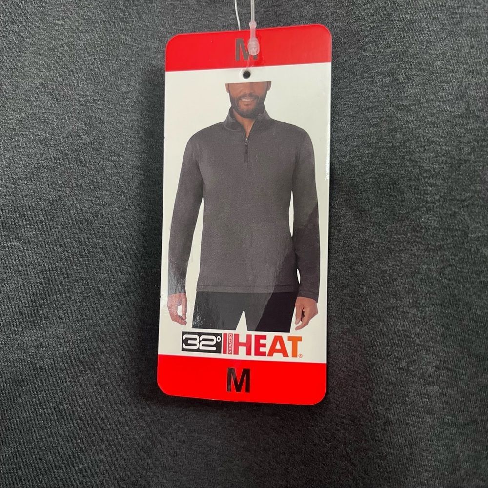 NWT 32 Degrees mens 1/4 zip performance pullover black medium - Picture 3 of 5